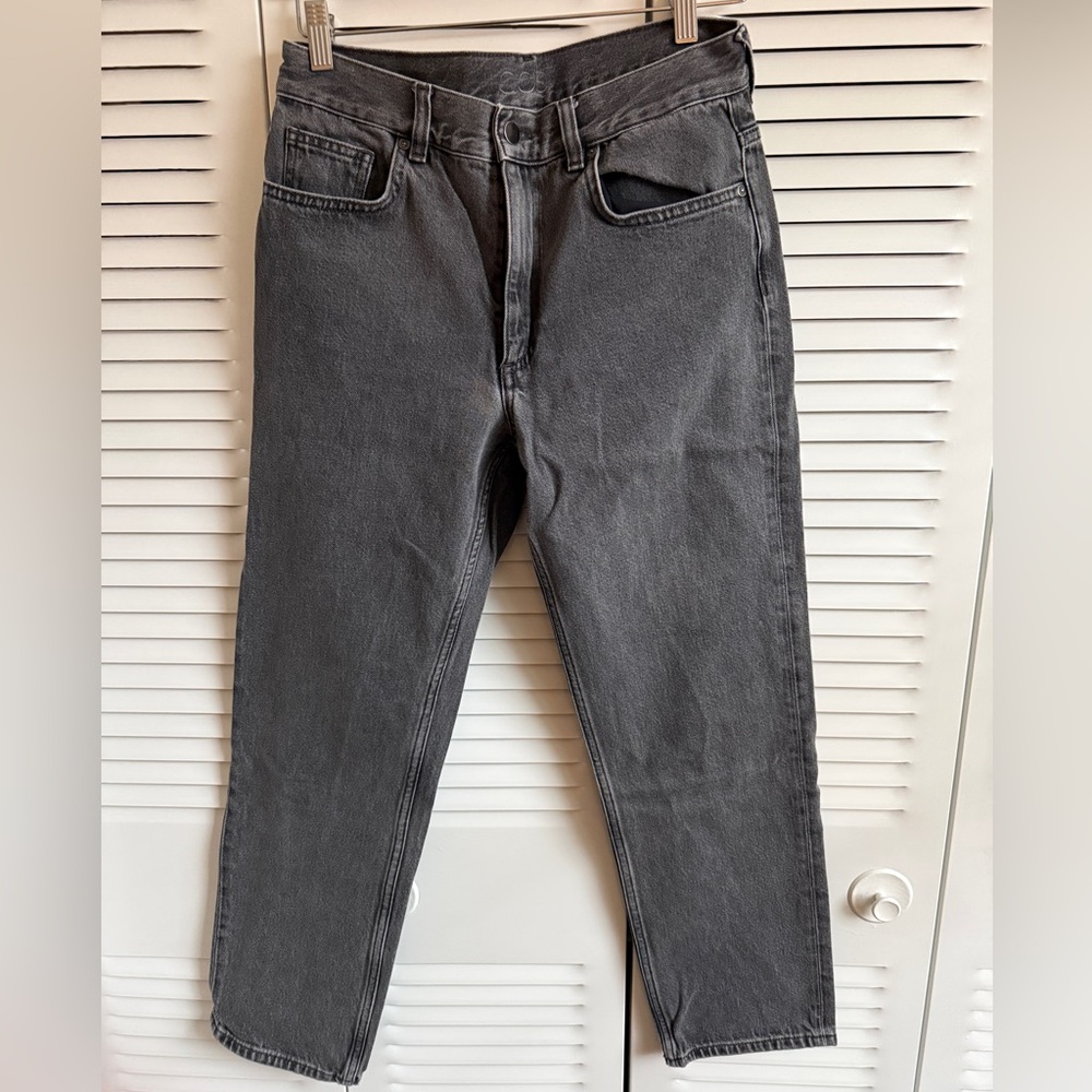 COS Women Slim Fit Low Rise Cropped Length Straight Leg Jeans (Size 29)